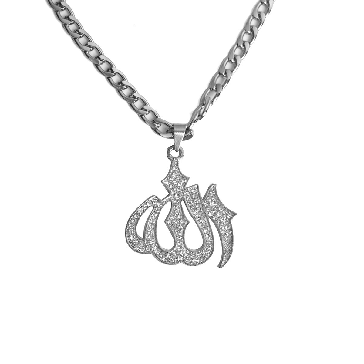 گردنبند نقره ای مدل Allah