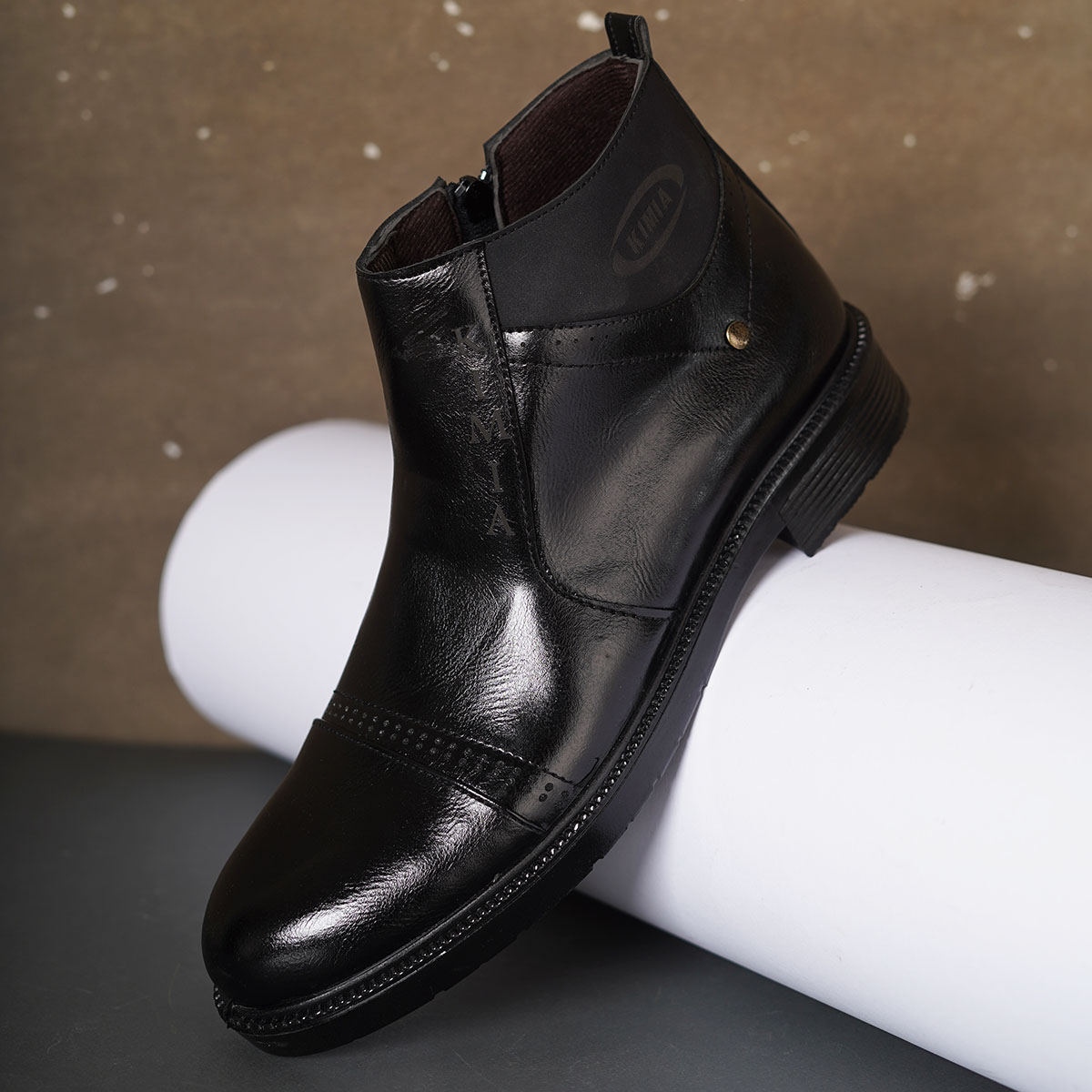 نیم بوت مشکی مردانه مدل Shahin