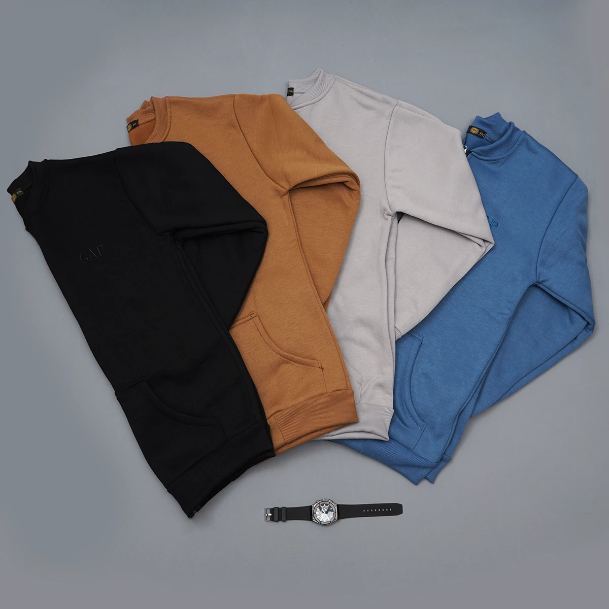 سوییشرت مردانه مشکی مدل GAP