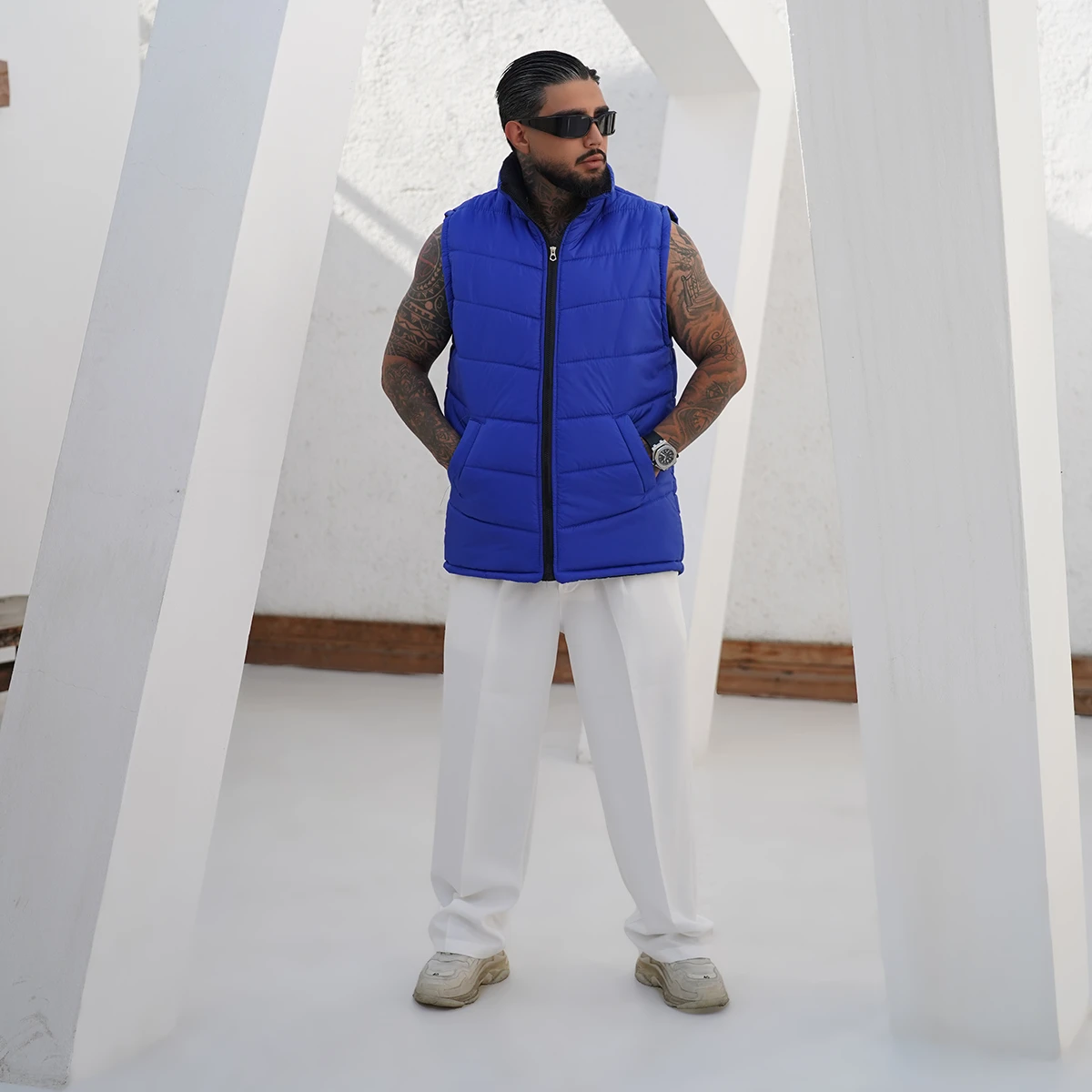 پافر مردانه آبی مدلFarshad