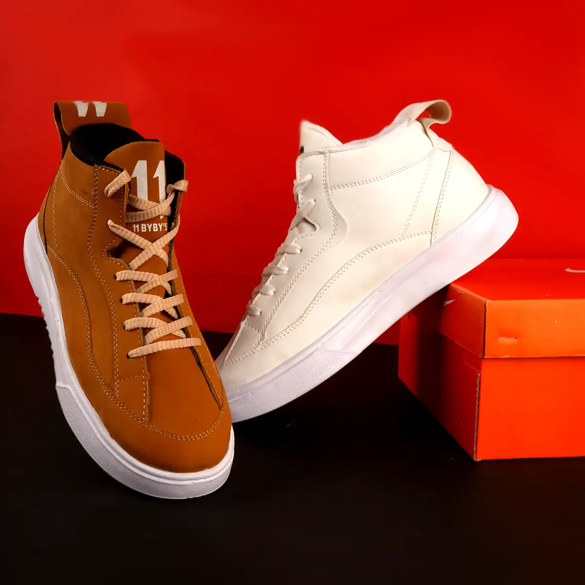 کفش ساقدار مردانه خردلی مدل 11qp