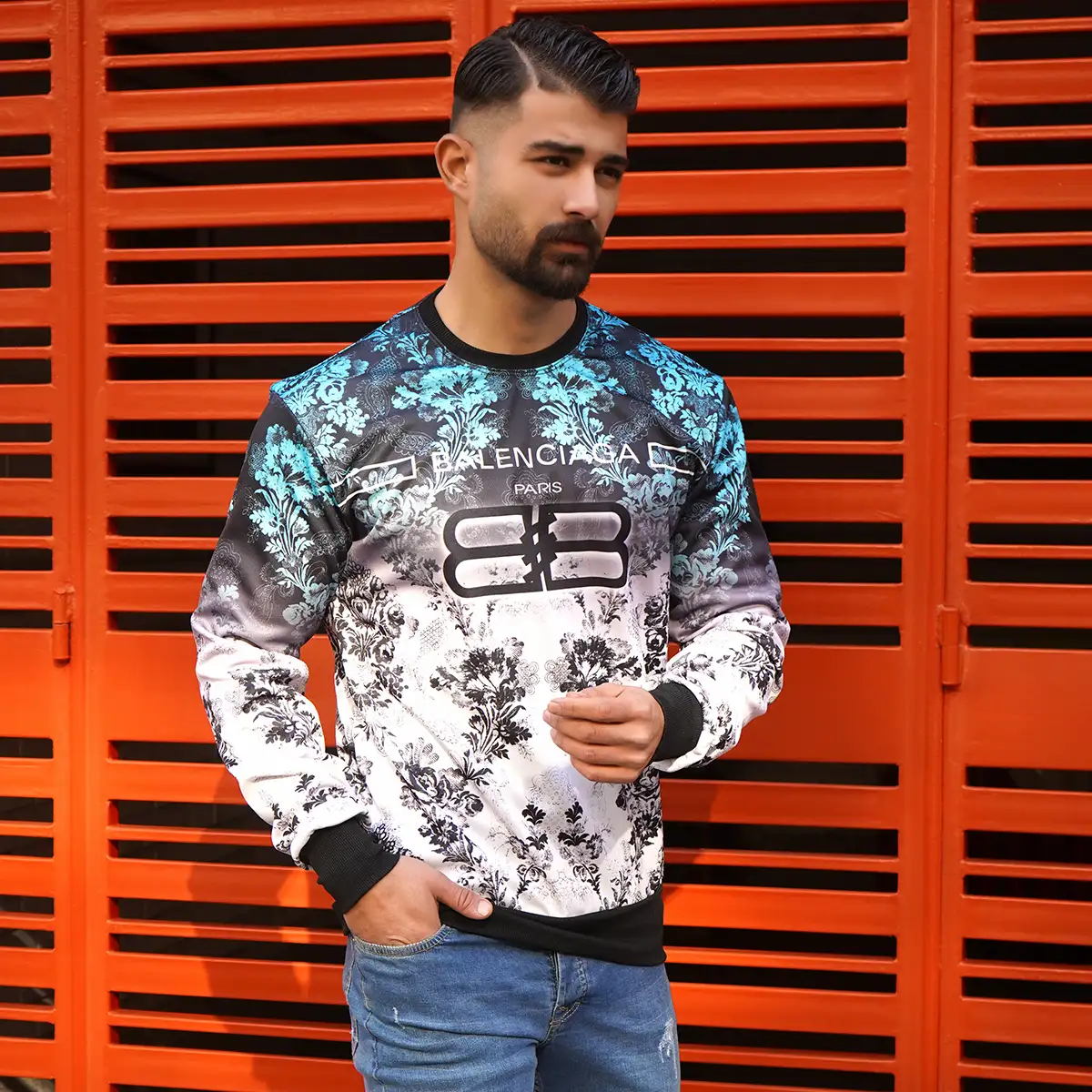 دورس مردانه طرح گل مدل Balenciaga