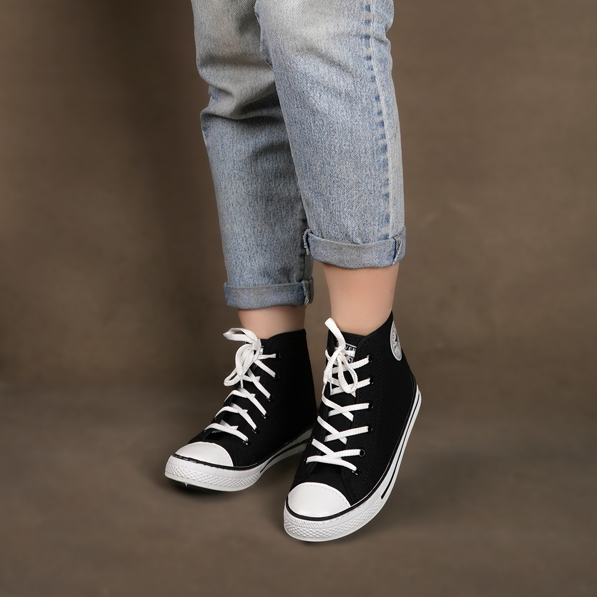 کفش ورزشی ساقدار مشکی All Star زنانه مدلMobina