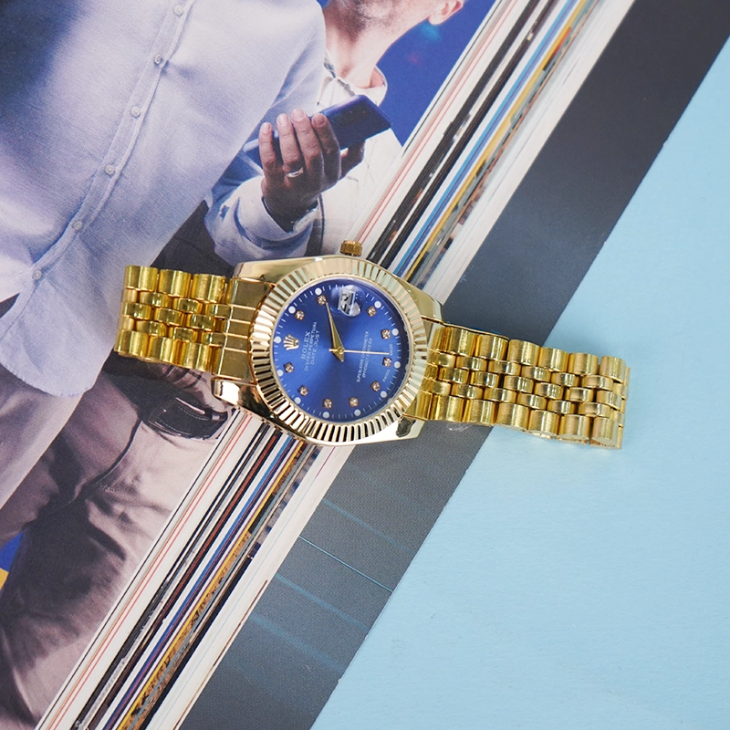 ساعت Rolex مردانه صفحه آبی مدل R12