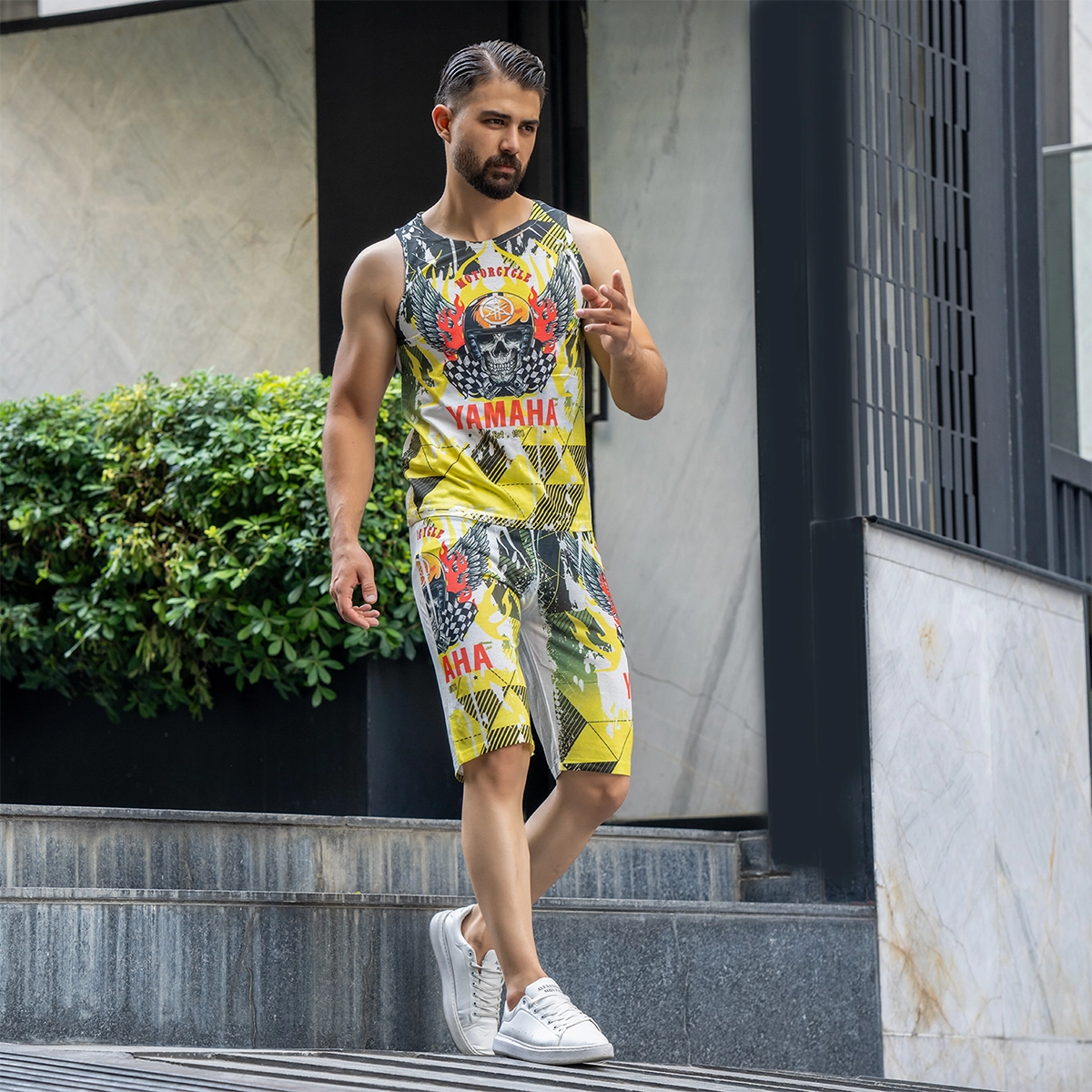 ست رکابی شلوارک مردانه مدل Yamaha