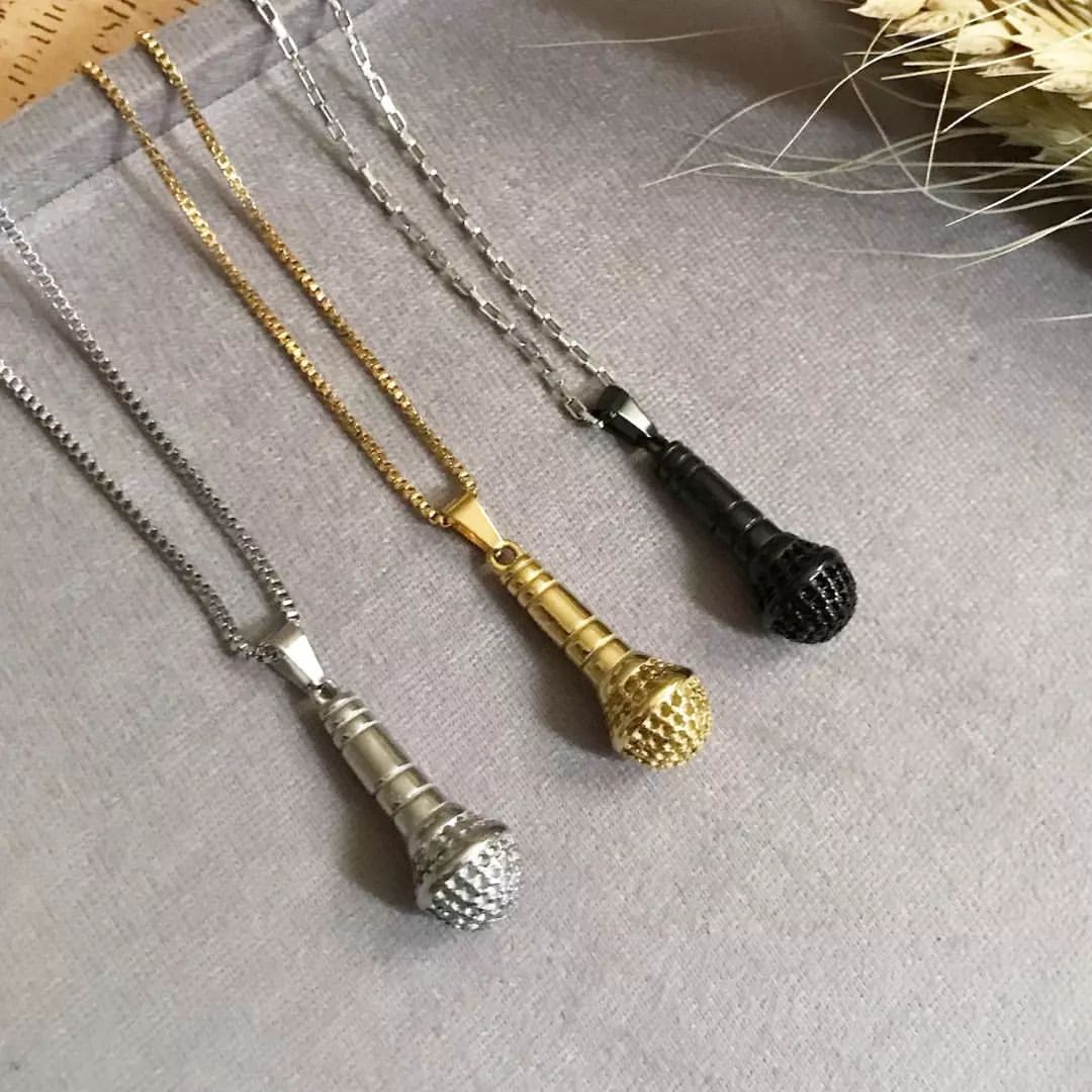 گردنبند میکروفون ( مشکی )