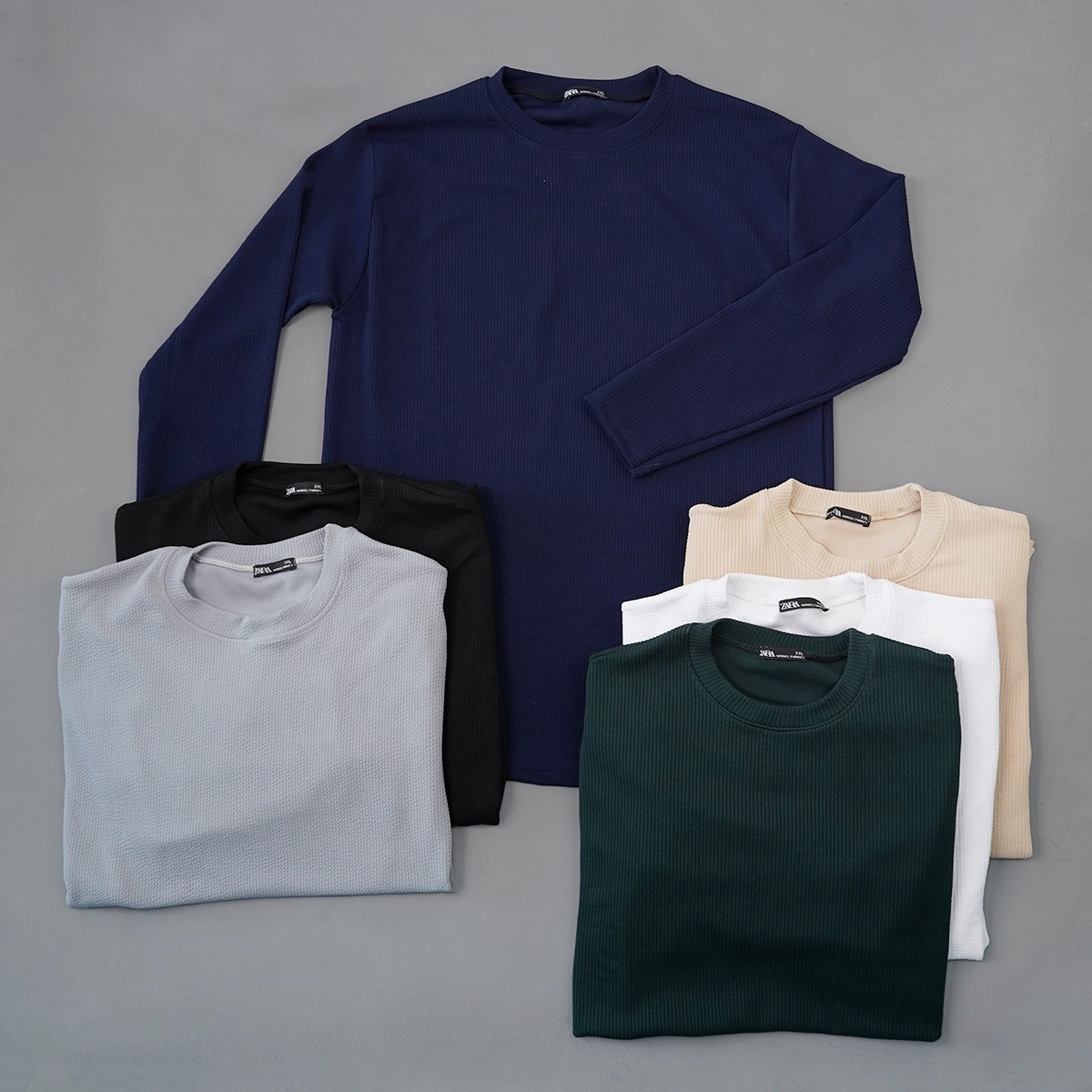 بلوز مردانه آستین بلند مشکی مدل Atra