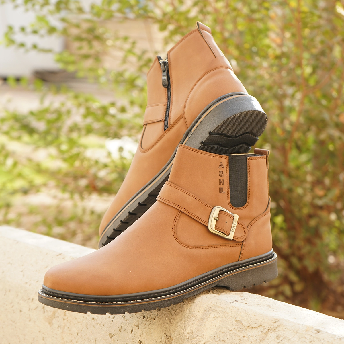 نیم بوت قهوه ای مردانه مدل Sorush