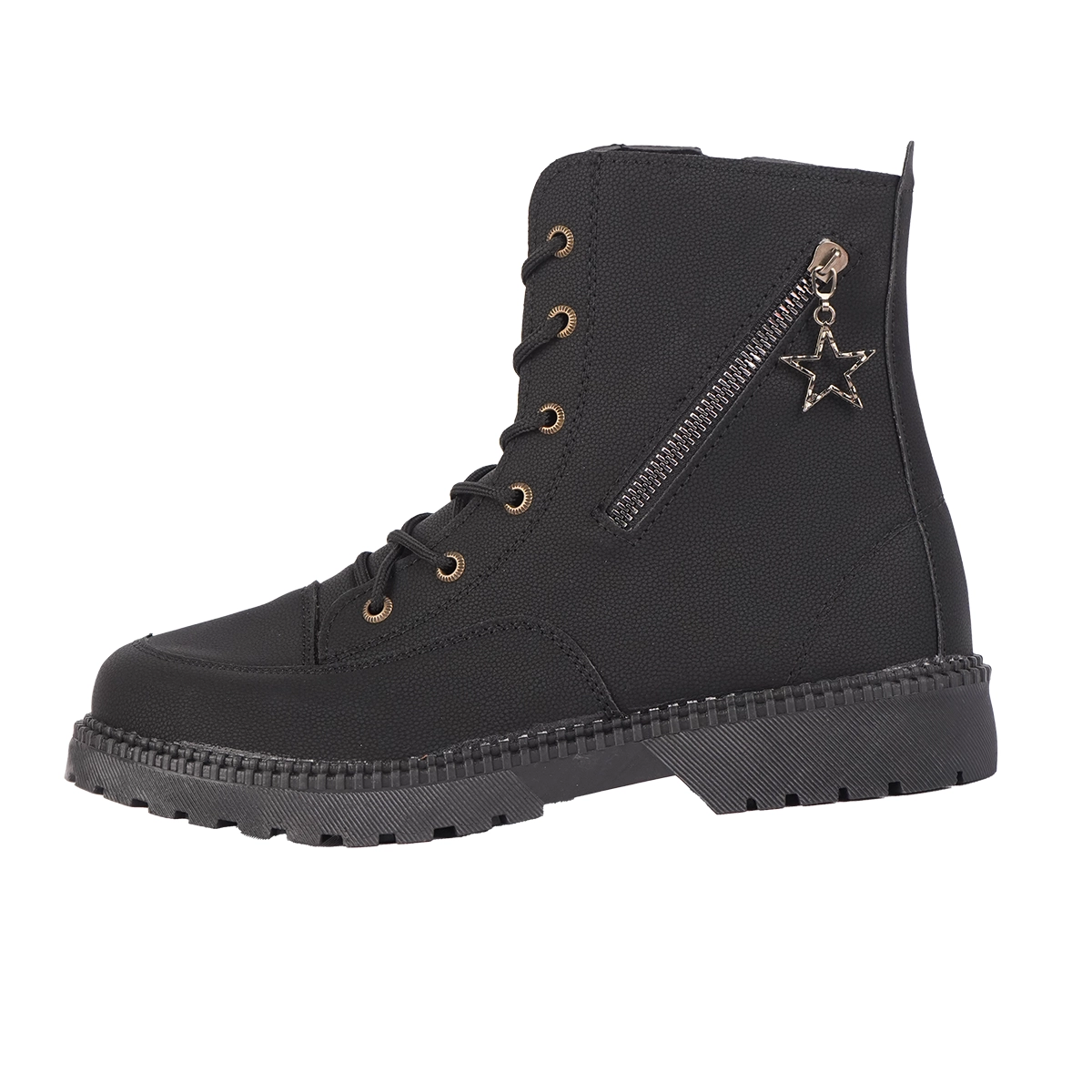 نیم بوت دخترانه مشکی مدل shiva