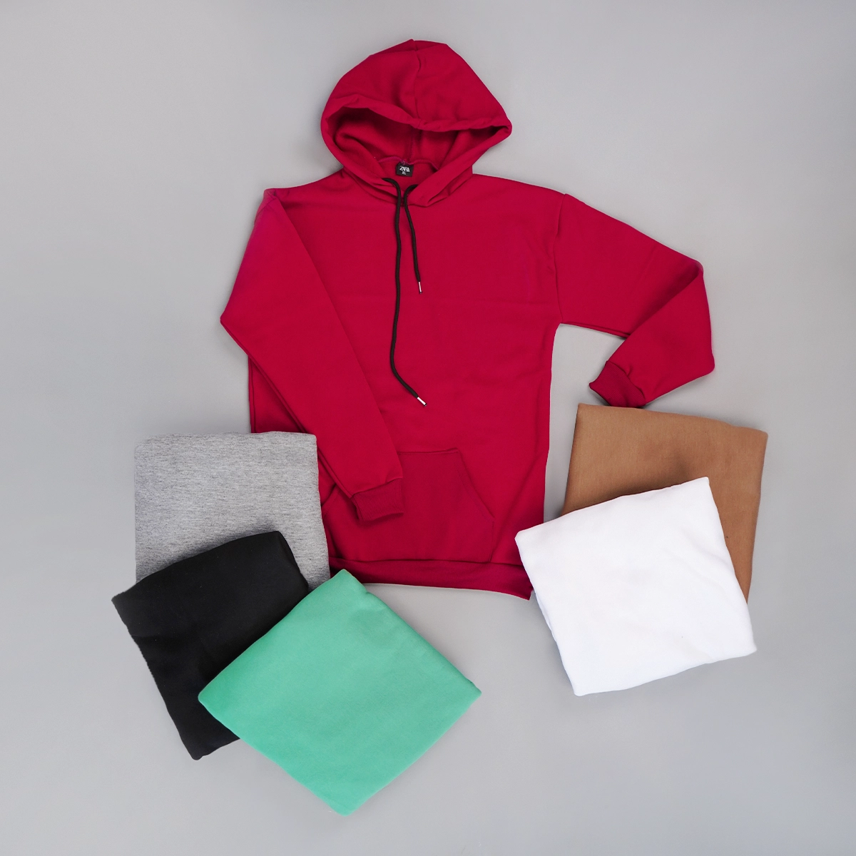 هودی بیسیک مشکی مردانه مدل F71