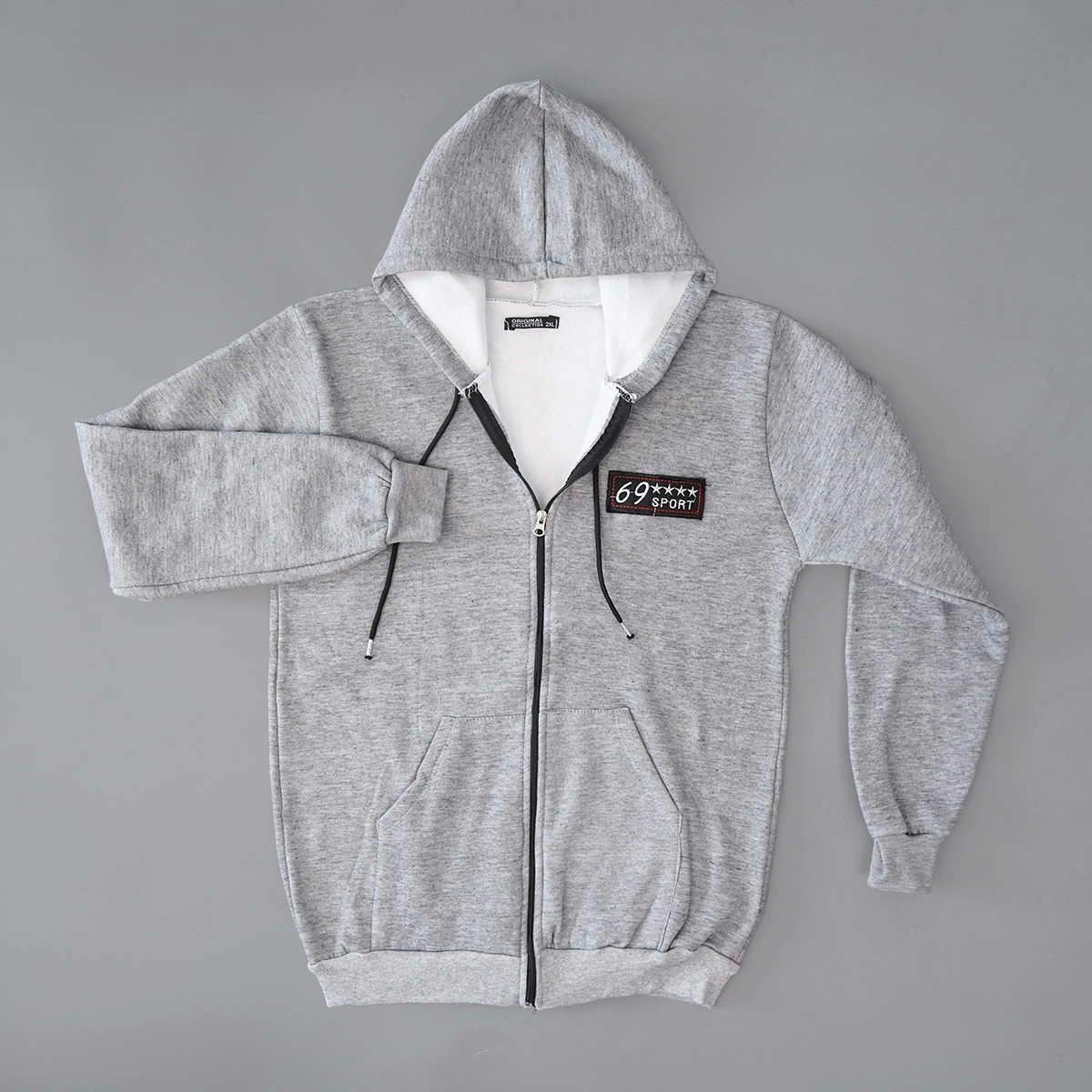 سوییشرت مردانه طوسی مدل Yazdan