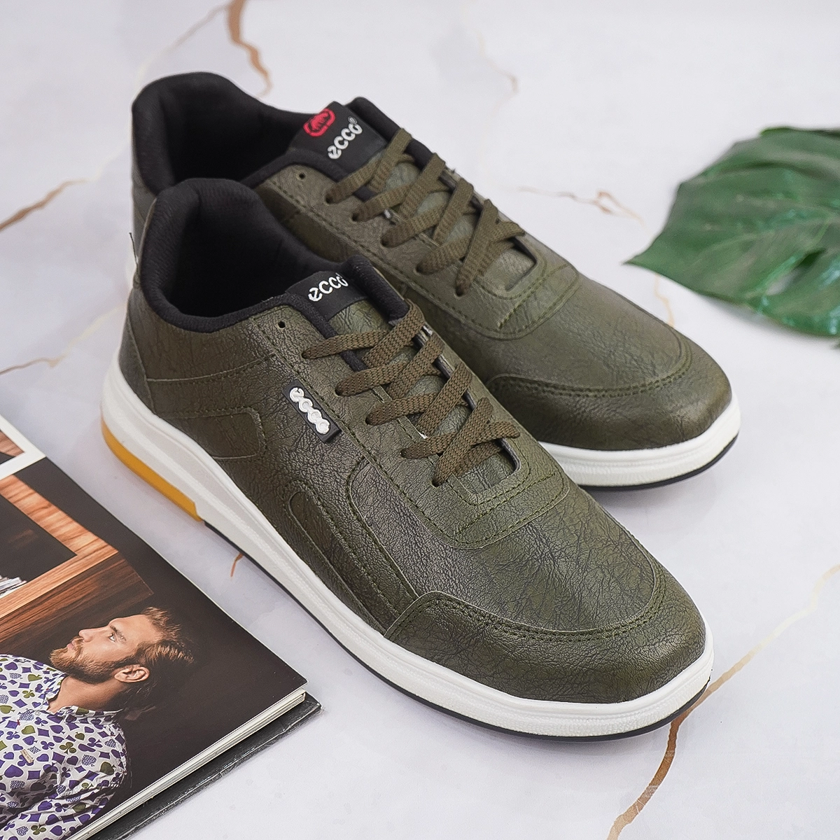 کفش مردانه ecco سبز مدل Viksa