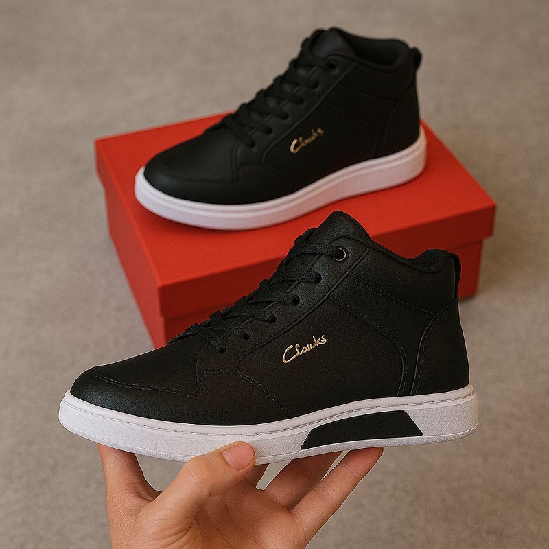 نیم بوت بندی مردانه clarks-مشکی