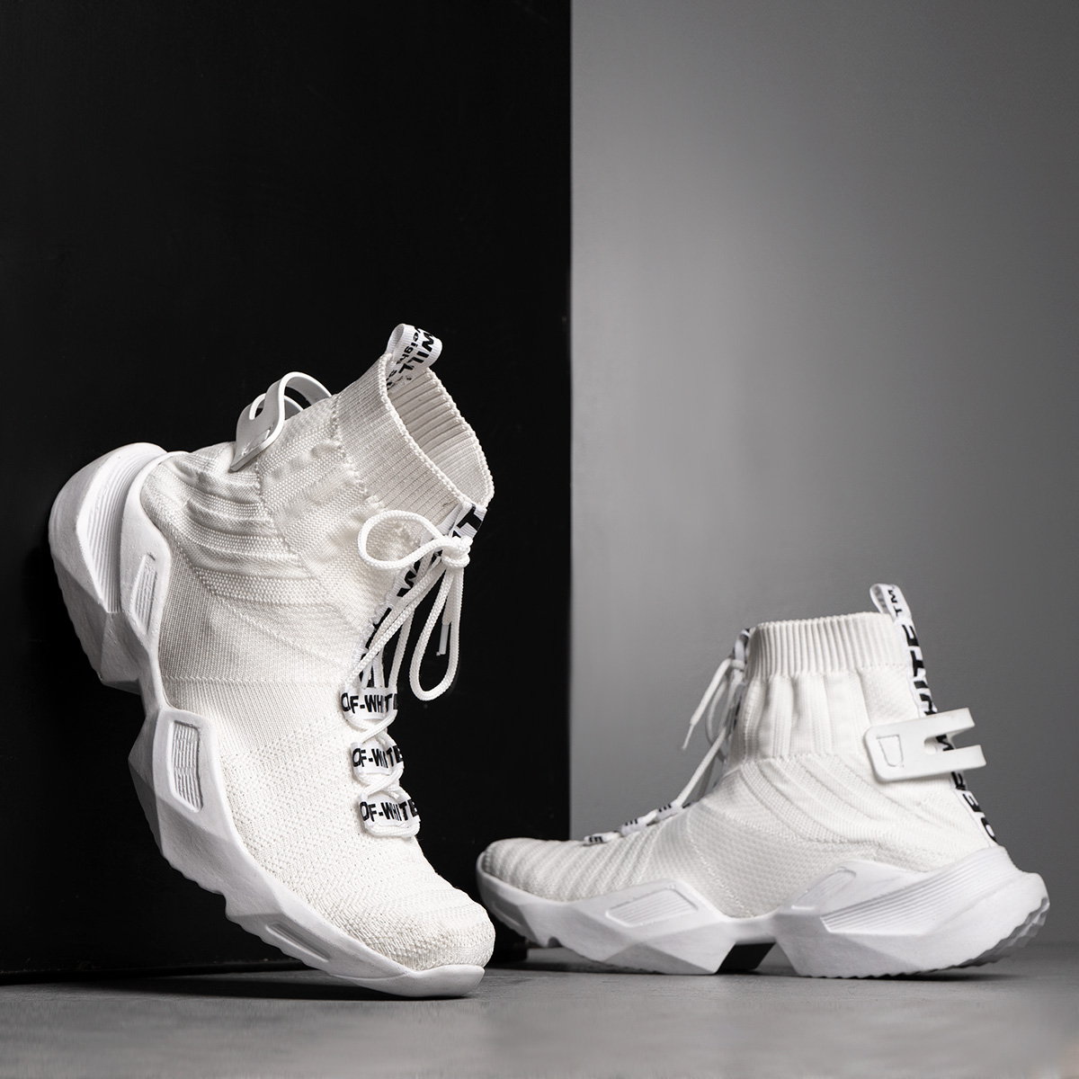 کفش ساقدار مردانه سفید مدل Sasan