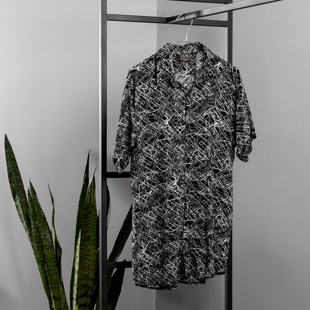 پیراهن هاوایی مردانه مدل Stripe