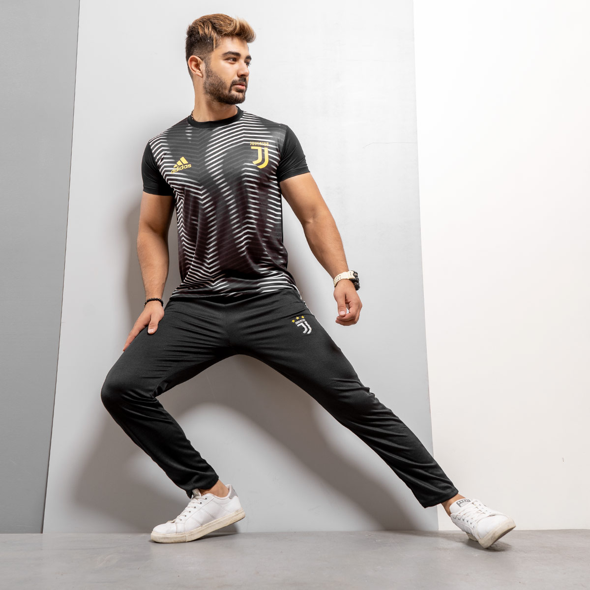 ست تیشرت شلوار یوونتوس مردانه مدل D74