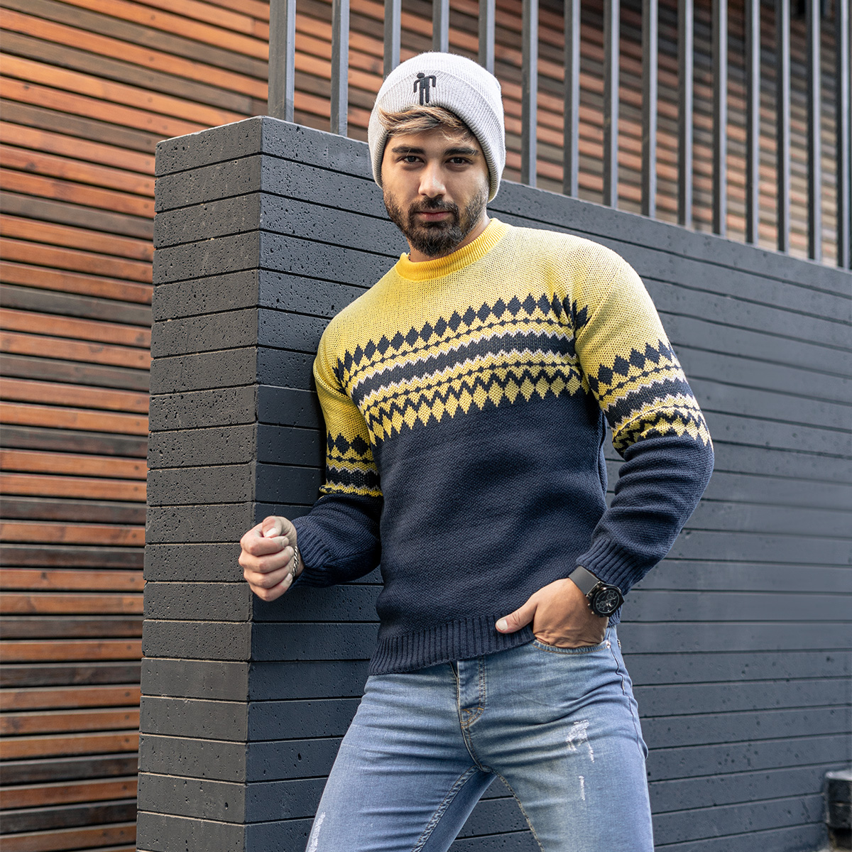 پلیور مردانه مدل Valas