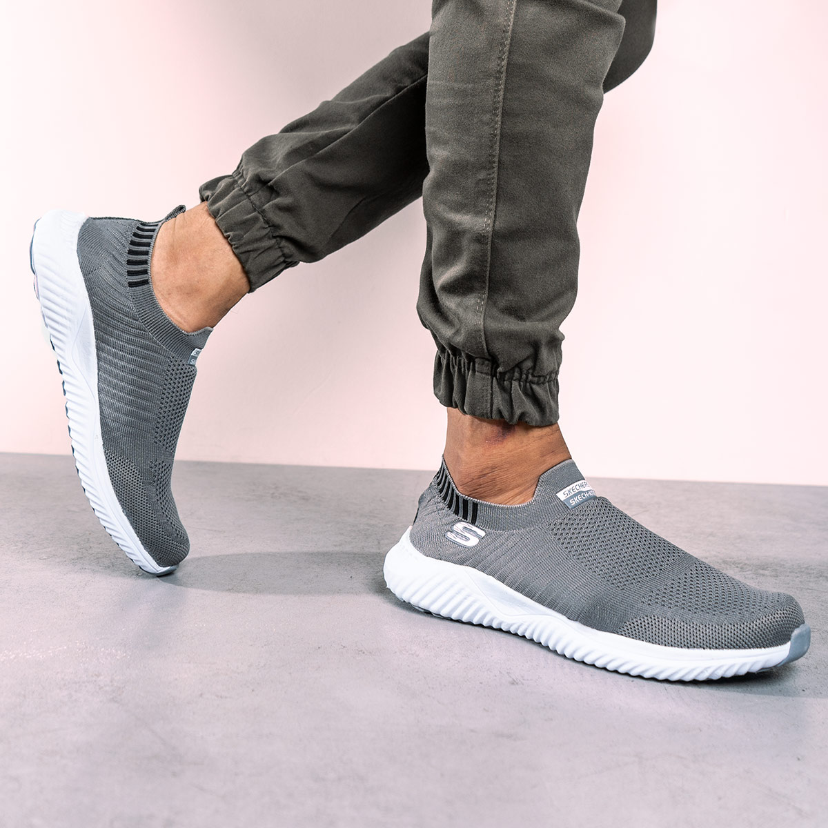 کفش ورزشیSKECHERS مردانه طوسی تیره مدل Balini-