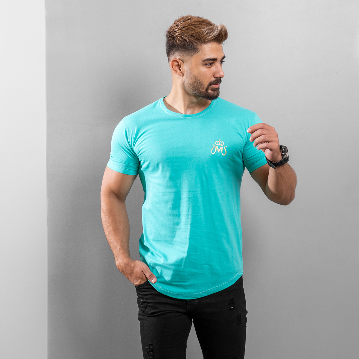 تیشرت مردانه سبز مدل Arat