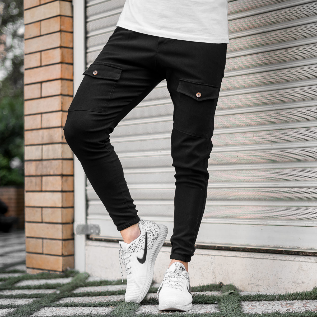 شلوار اسلش مشکی مردانه مدلNitan